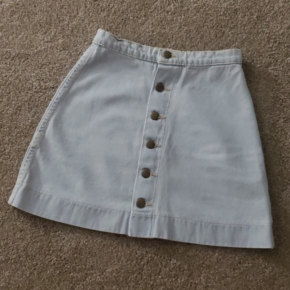 American apparel button down denim skirt - Picture 4 of 10